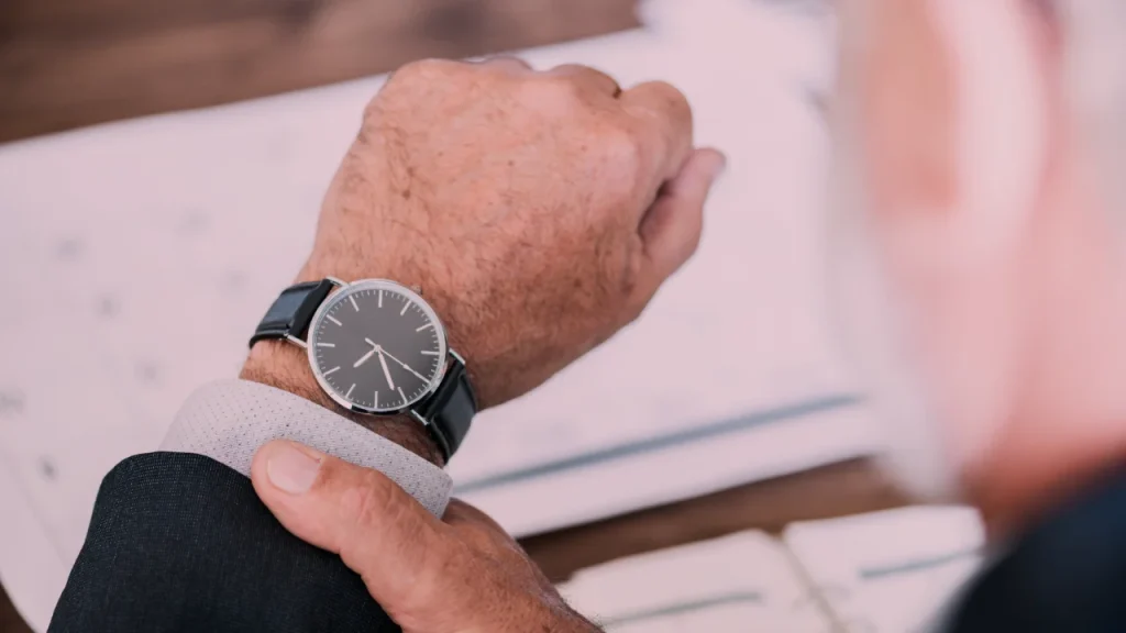 An AFFF lawyer looking at his watch